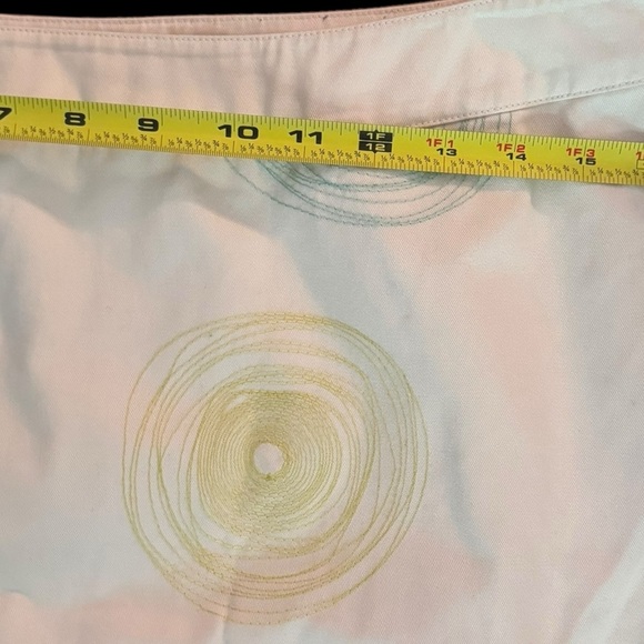 Boden Preppy A-Line Skirt with Multicolor Swirl Pattern - Picture 9 of 10